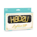 Packaging of 'HBD2U' gold foil balloons with 'Lighten UP' branding on a white background.
