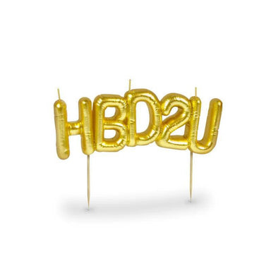 HBD2U Mylar Balloon Birthday Candle – Fred Studio