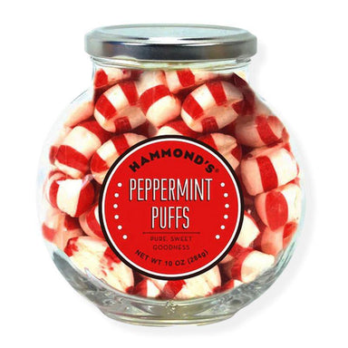 Hammond's Peppermint Puffs Jar