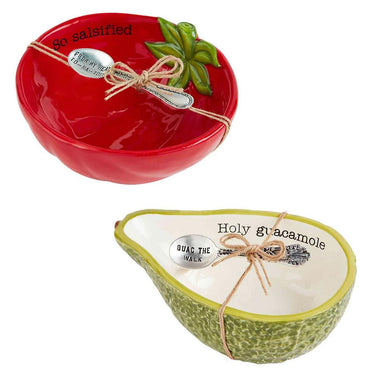 Hand-Painted Ceramic Dip Bowl Set - Add Charm to Your Table!