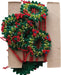Handmade Wool Felt Holiday Wreaths Garland – Multicolor, 72"