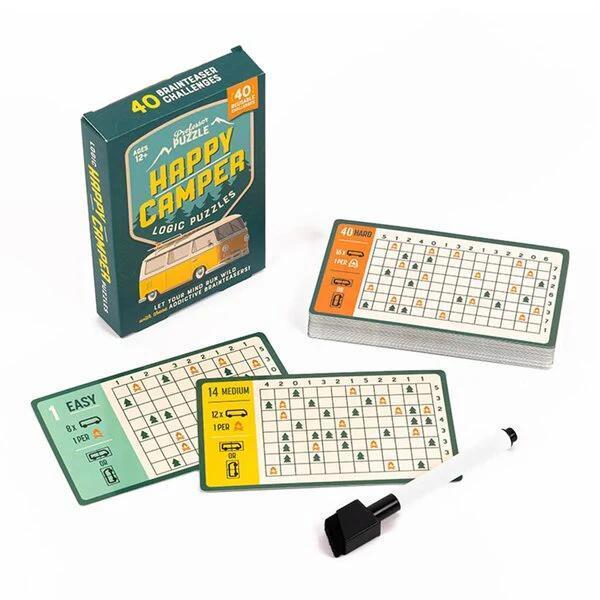 Happy Camper Logic Puzzles – Travel Puzzle Card Game