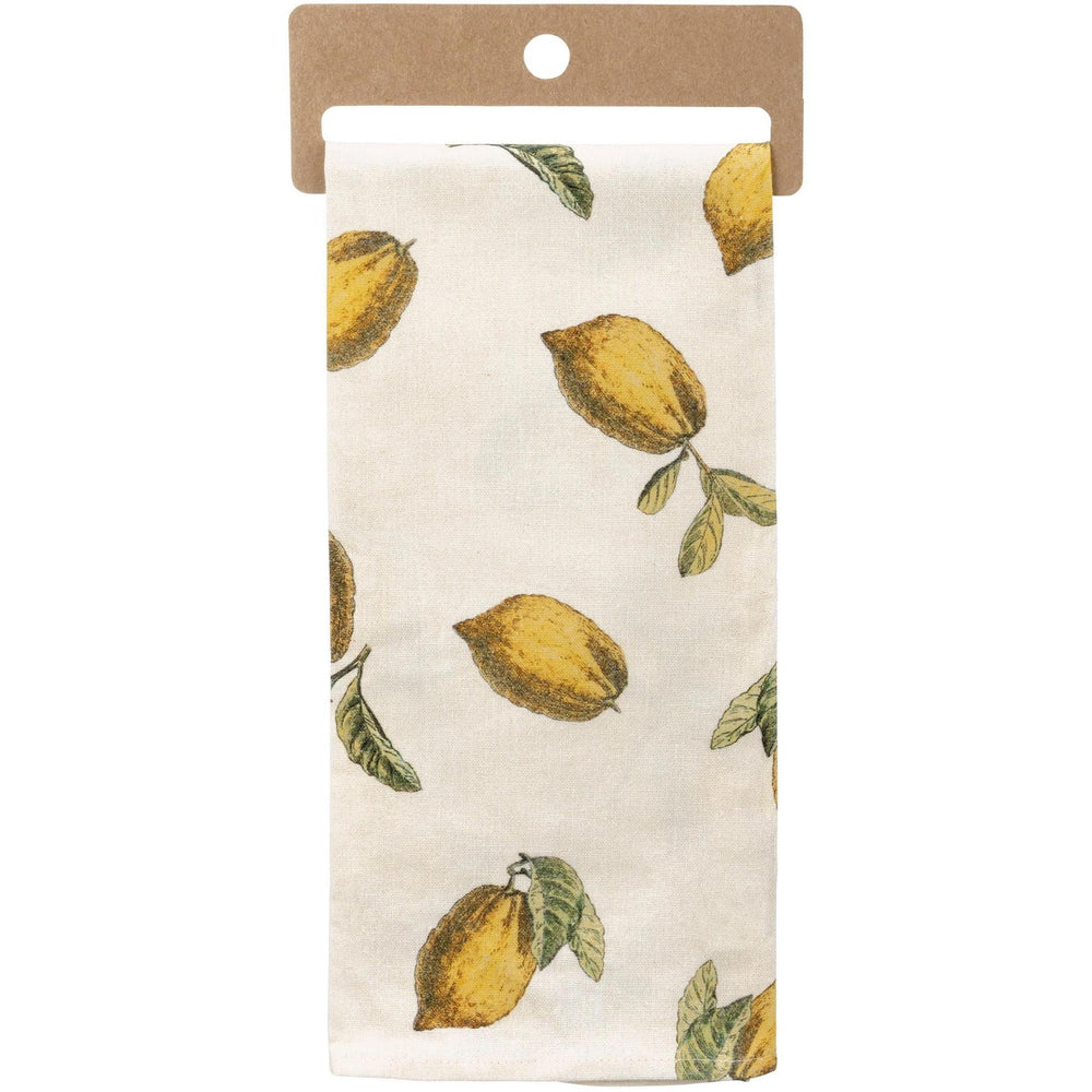 Have A Zest For Life Lemon Kitchen Towel – Cotton Linen Blend