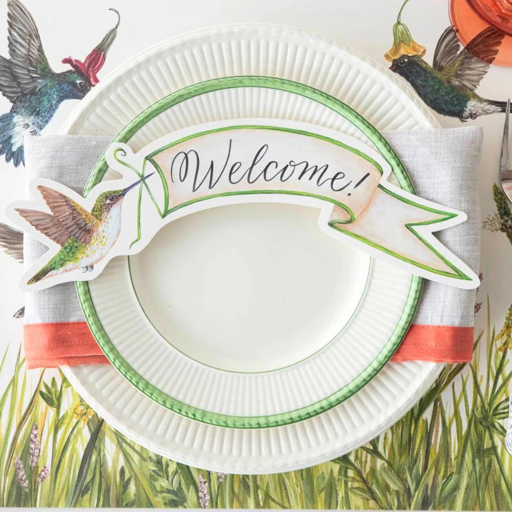 Hester & Cook Table Accent - Hummingbird Banner