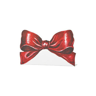 Hester & Cook Red Bow Placecards – Set of 12