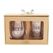 His & Hers Glass Set: Perfect Wedding Gift