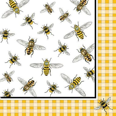Honey Bees Beverage Napkins - Sweeten Sips!