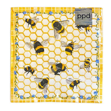 Honeycomb Bees Lunch Napkins - Make Every Meal Buzzworthy!