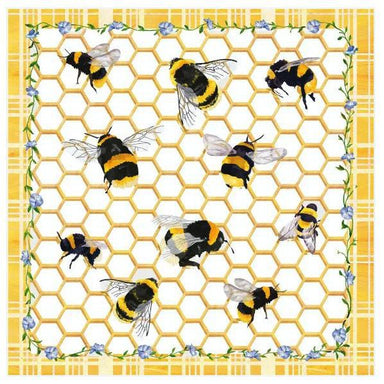 Honeycomb Bees Lunch Napkins - Make Every Meal Buzzworthy!