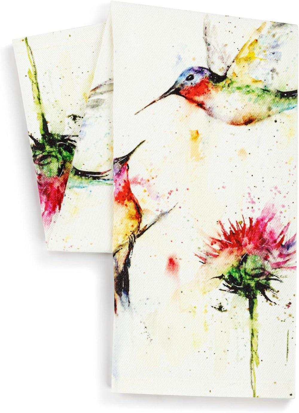 Hummingbirds Tea Towel – Demdaco Cotton Kitchen Cloth 28x17