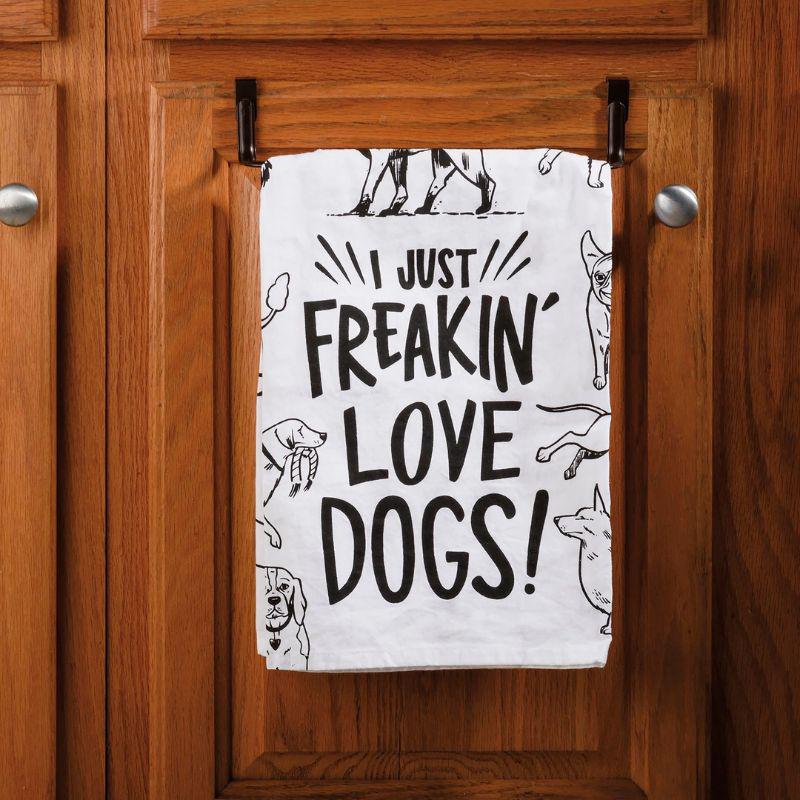 I Just Freakin’ Love Dogs Kitchen Towel – Dog Lover Gift