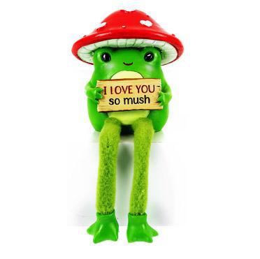 I Love You So Mush Shelfsitter - Adorable Frog Decor