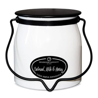 Indulge in Comfort: Oatmeal, Milk & Honey 16 oz Butter Jar Candle