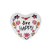Inspirational Floral Heart Chime – Mini Keepsake Charm