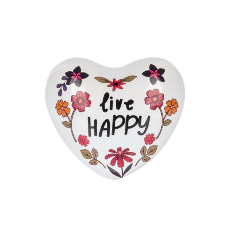 Inspirational Floral Heart Chime – Mini Keepsake Charm