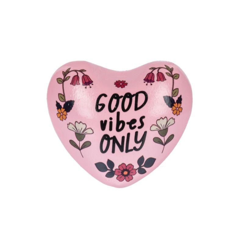 Inspirational Floral Heart Chime – Mini Keepsake Charm