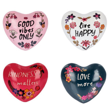 Inspirational Floral Heart Chime – Mini Keepsake Charm