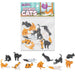 Itty Bitty Cats – 12 Miniature Vinyl Cats for Collectors