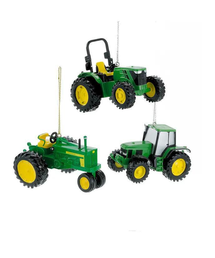 John Deere™ Tractor Ornaments – Fun Holiday Décor, 3 Assorted