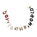 "Joy To The World" Wool Felt Garland with Bells – 72"