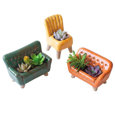 Kalalou Ceramic Sofa Planters – Choose Your Style