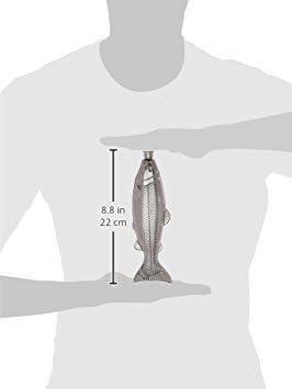 Kikkerland Fish Flask – Stainless Steel 4oz Flask for Outdoors