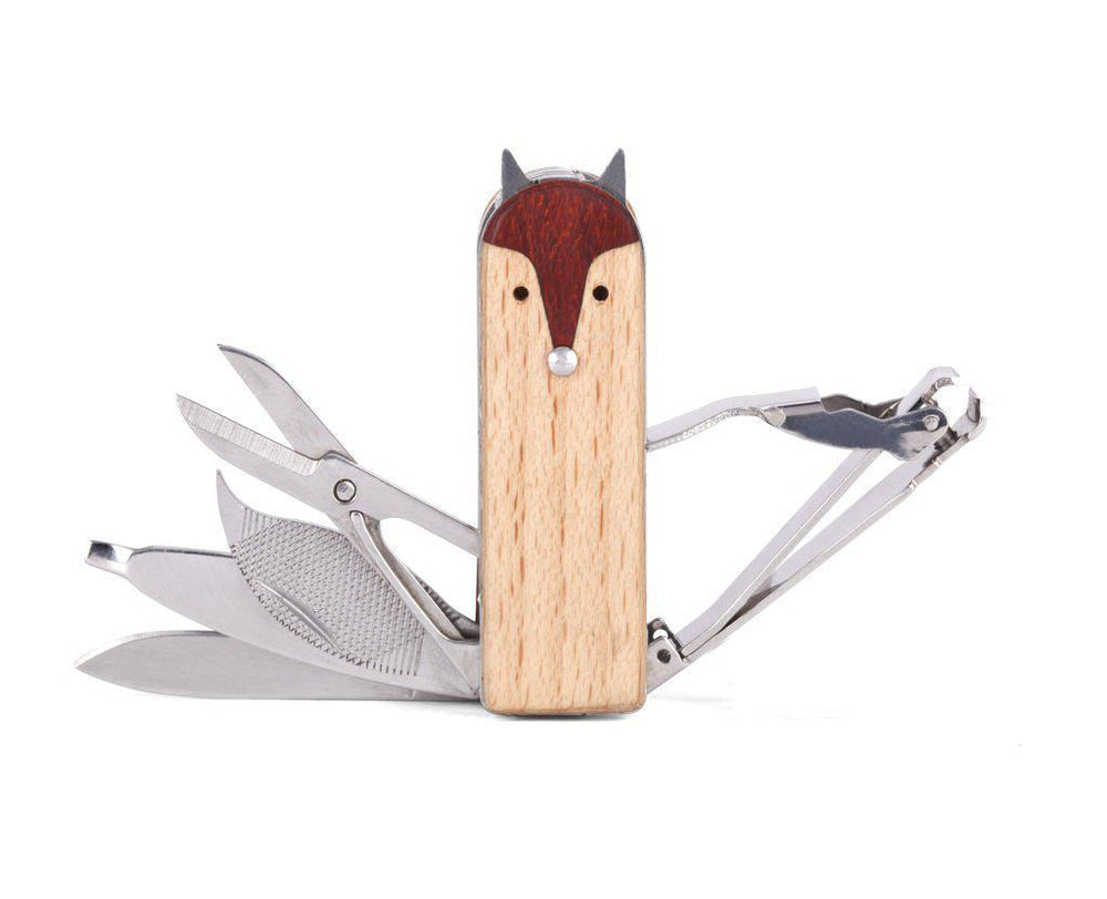 Kikkerland Fox 5-in-1 Manicure Multi Tool Set