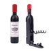 Kikkerland Magnetic Wine Bottle Corkscrew – Black Mini Opener