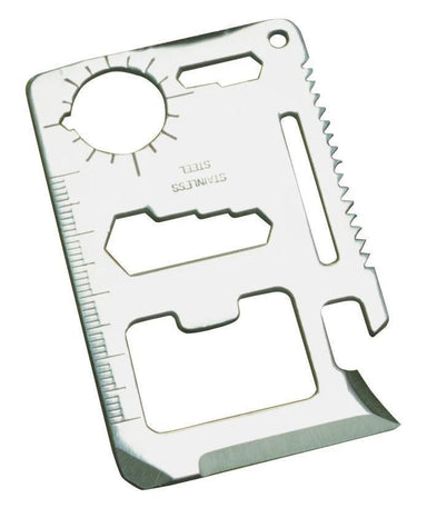Kikkerland Wallet Survival Tool Card | 11-in-1 EDC