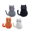 Knit Cat Ornaments – 4 Assorted Cozy Holiday Cats by Kurt Adler