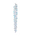 Kurt Adler 6" Glass Clear Icicle Ornament – Glittered Finish