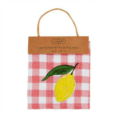 Lemon Spring Scrub Cloth Set: Freshen Up Your Kitchen!