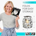 Woman holding a package of Luminary Lanterns with product details and Modgy branding.