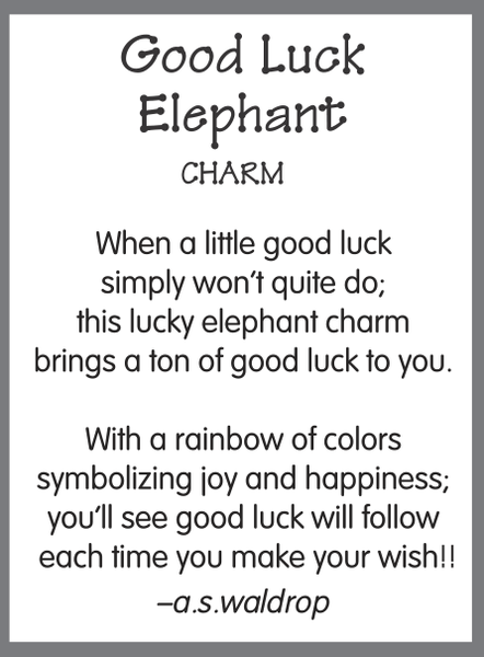 Lucky Elephant Pocket Token – Good Luck Charm (Assorted).
