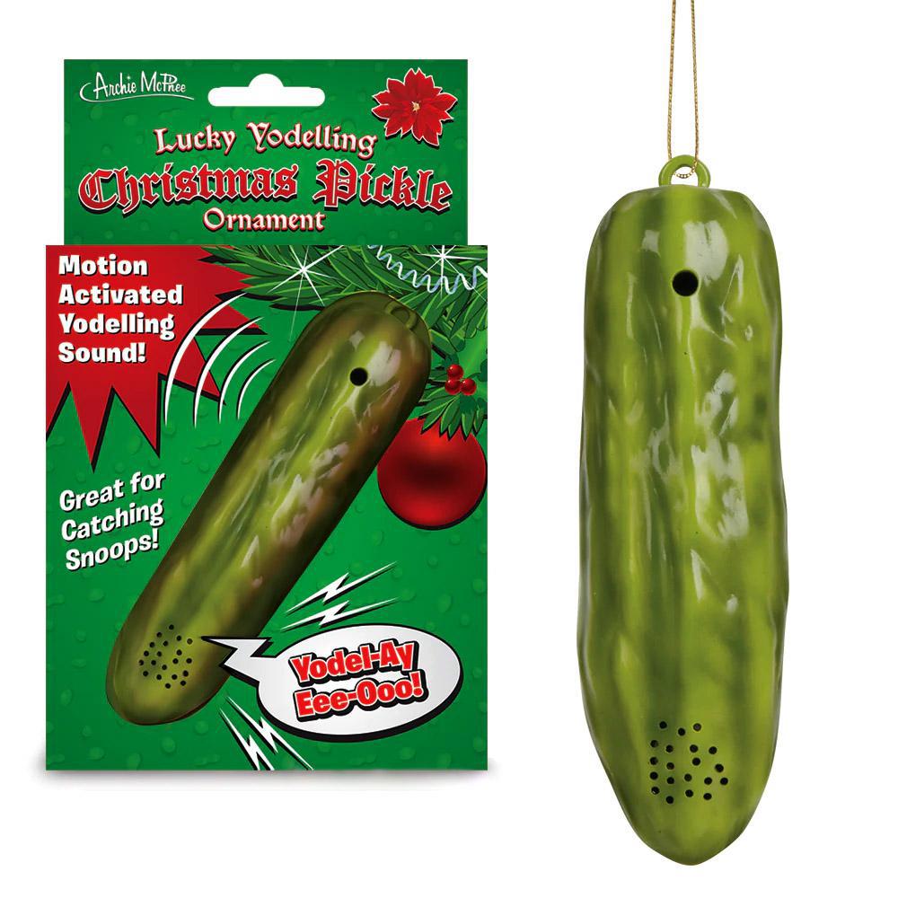 Lucky Yodelling Christmas Pickle Ornament: Spread Cheer and Yodels!