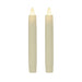 Luminara Ivory Flameless LED Taper Candles – Pack of 2, 6"