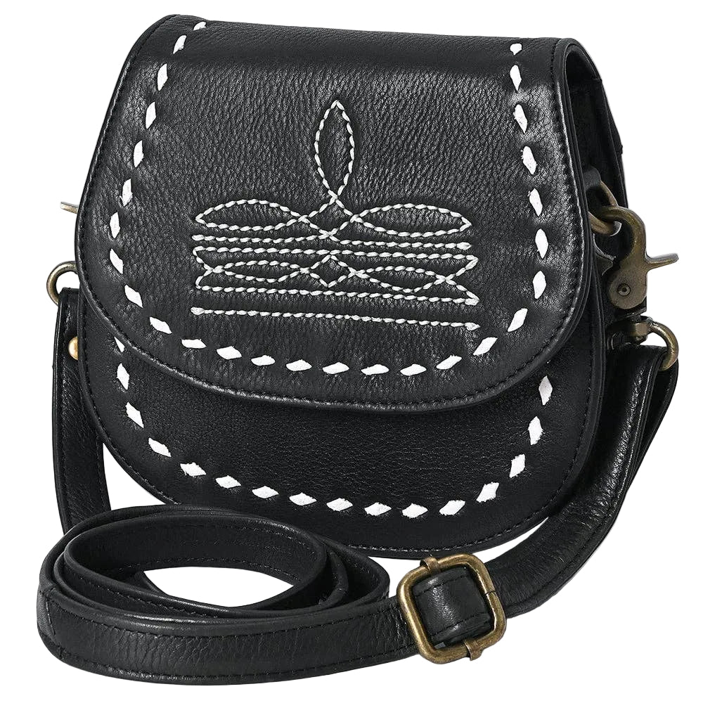 M592 Crossbody Hand Tooled Genuine Western Leather Women Bag: ADBGM592A