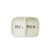 mini ceramic Mr. & Mrs. Ring Dish 