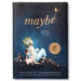 "Maybe" Kobi Yamada's book cover showing a boy and his friend a little piglet staring at the stars 