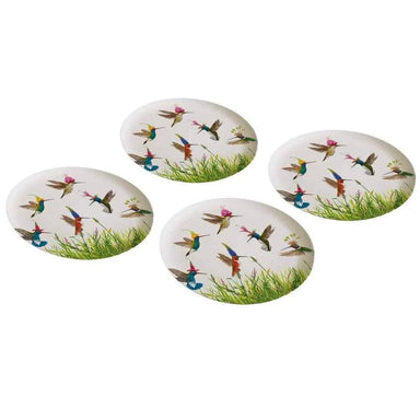 Meadow Buzz Bamboo Plate Set - Set of 4 Eco-Friendly Plates