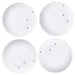 Melamine Ant Plates – Set of 4, 9" Whimsical White & Ant Design