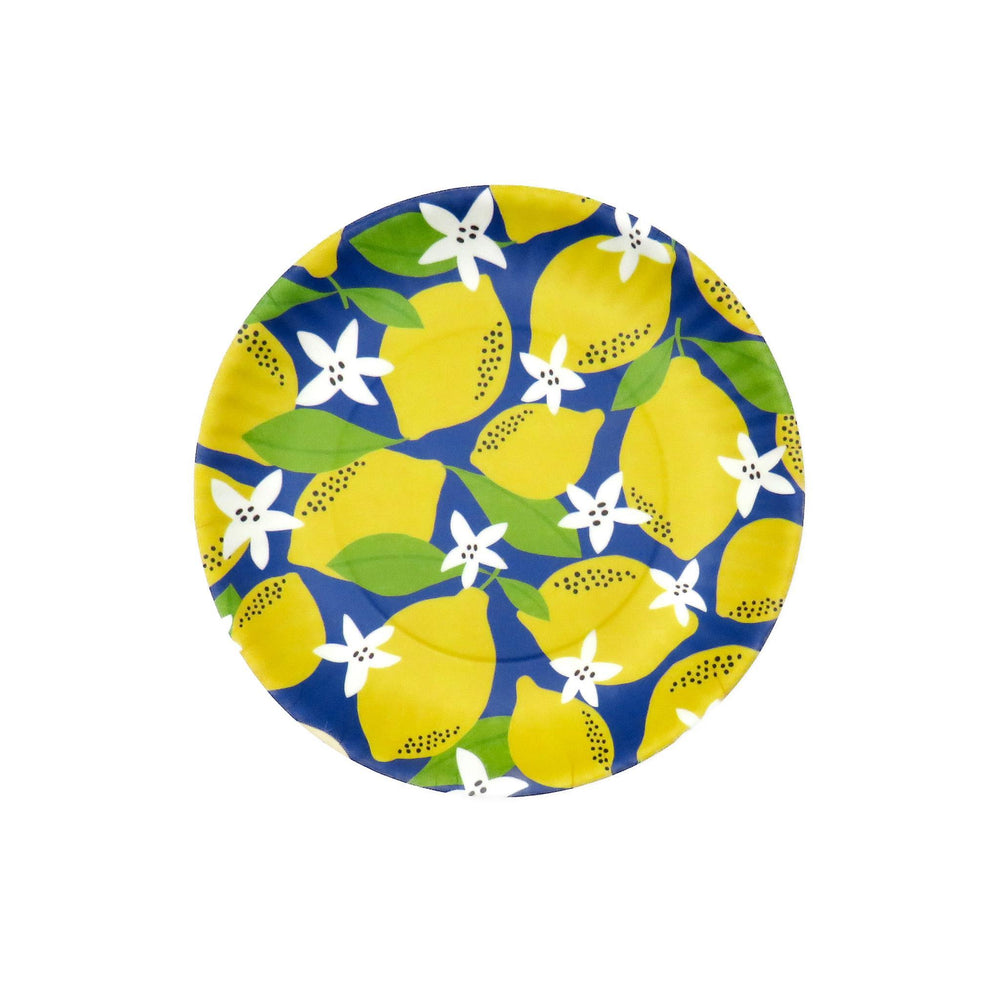 Melamine Lemon Plates – Set of 4, 9" Bright & Cheerful Design