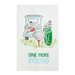 Golf-themed towel with golf cart, clubs, and 'One More Round' text on a white background