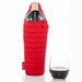 Merlot/Tan Wine Bag: Insulated Bottle Koozie 