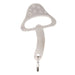 Metallic mushroom-shaped bottle opener keychain