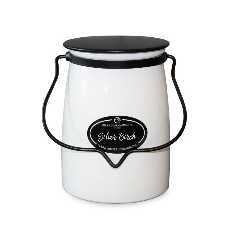 Milkhouse Silver Birch Soy Candle – 22oz Creamery Collection