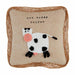 Mini Crochet Cow Pillow - Charming Farmhouse Decor!