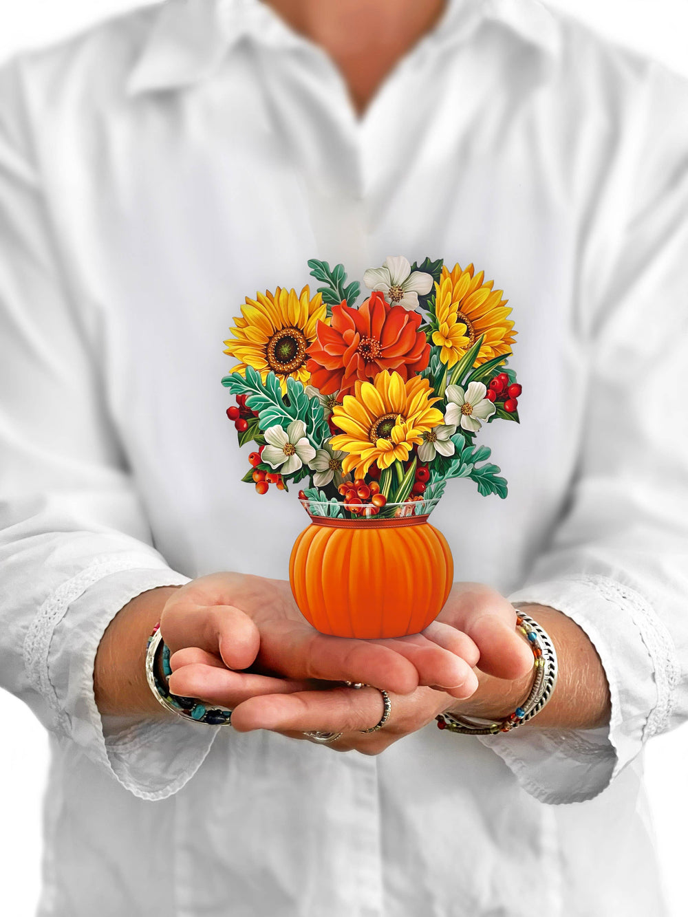 Mini Pumpkin Harvest (10 Pop-up Greeting Cards)