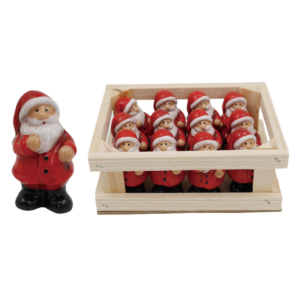 Mini Resin Santa Figurine – Festive Holiday Decor