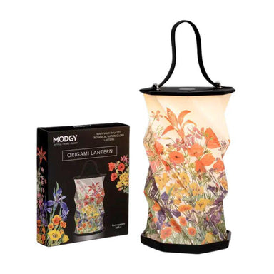 Modgy Origami Lantern – Walcott Botanical Art, Rechargeable Light